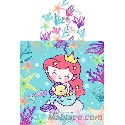 Poncho Infantil de Playa Sea love Ecotowel
