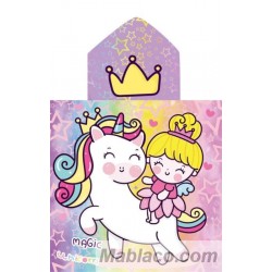Poncho Infantil de Playa Unicornprins Ecotowel