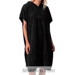 Toalla Poncho Adulto Surfers Negro