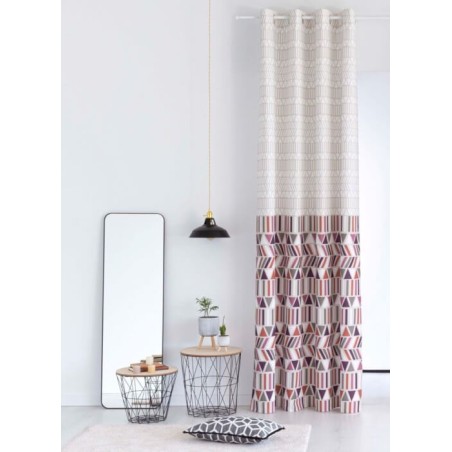 Cortina Eibar Lila confecionadas con ollaos