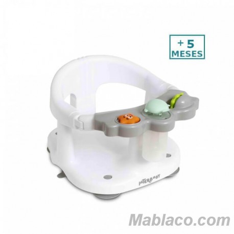 Asiento de baño gris bebé Interbaby