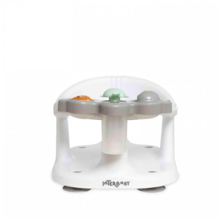Asiento de baño bebé color gris Interbaby +5 meses