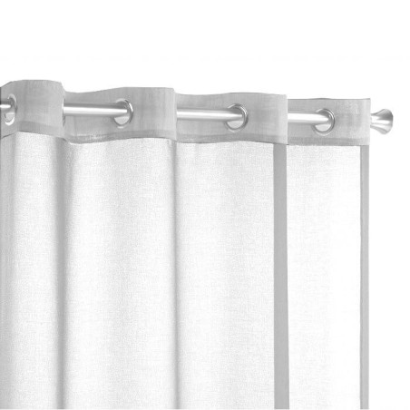 Cortina Visillo Dolly Liso color Gris con Ollaos