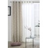Cortina Jacquard Gillencon Beige confeccionadas con ollaos Reig Marti