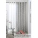 Cortina Jacquard Gillencon Gris confeccionadas con ollaos Reig Marti