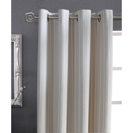 Cortina Jacquard Danke confeccionadas con ollaos Lino