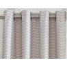 Cortina Jacquard Foldecor Beige confeccionadas con ollaos Reig Marti Cortina Jacquard Foldecor Beige confeccionadas con ollaos Reig Marti