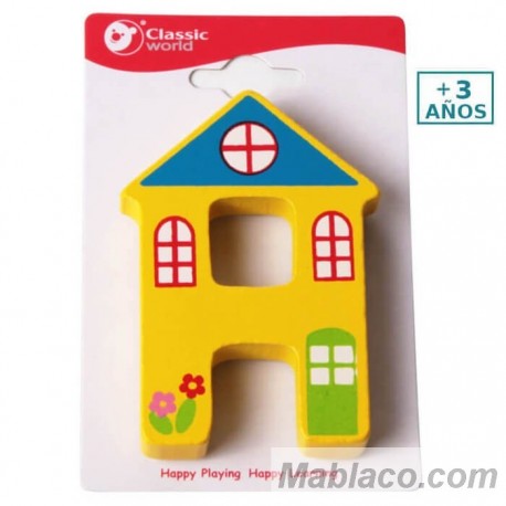 Letra H de Madera infantil +3 años Classic World