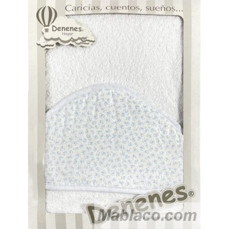 Capa de Baño Flores Azul Denenes