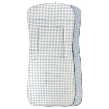 Colchoneta Ligera Silla de Paseo Vichy Azul