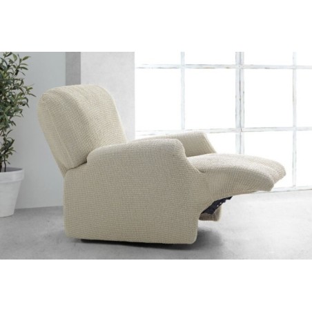 Funda de Sillón Relax Pies Juntos Multi Elástica Bali Marfil