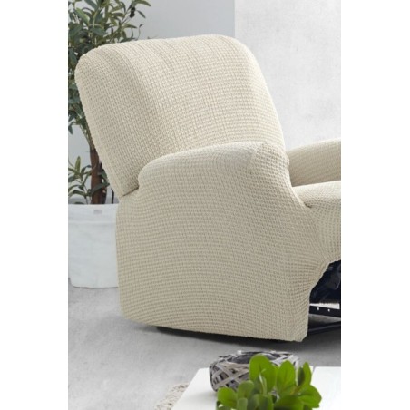 Funda de Sillón Relax Pies Juntos Multi Elástica Bali Marfil