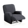 Funda de Sillón Relax Pies Juntos Multi Elástica Bali Blanco-Negro
