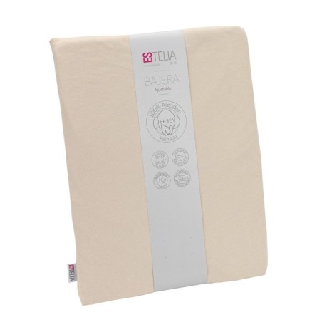 Sábana Bajera Lisas Punto Camiseta Jersey 100% Algodón Piedra Estela