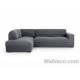 Funda Sofá Rinconera Chaise longue Bali Gris Oscuro