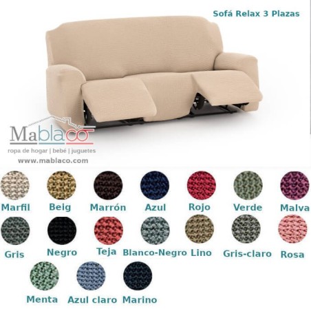Funda de Sillón Relax 3 plazas Bali Marfil Belmarti