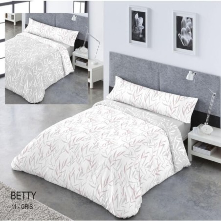 Juego Funda Nórdica Reversible Betty Gris