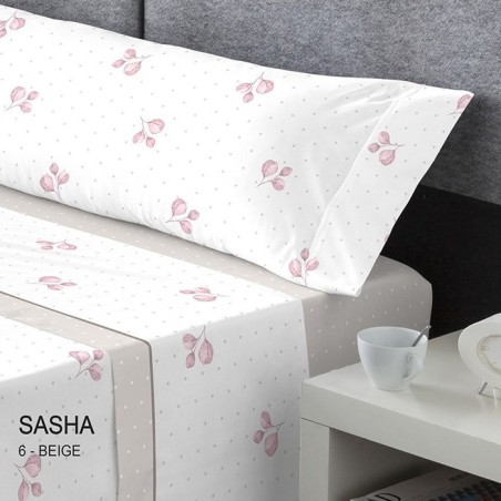 Juego de Sábanas Coralina Sasha Beige