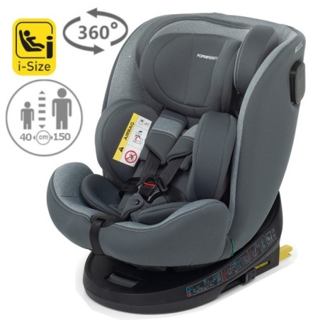 Silla Coche Giratoria i-Size 40-150cm Circle silver grupo 0123 Foppapedretti