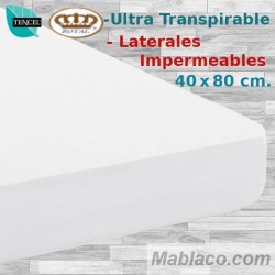 Protector Colchón Tencel 40x80 cm ROYAL laterales Impermeables para Coche, Cuco y Capazo