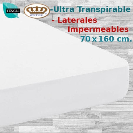 Protector Colchón Tencel 70x160 cm ROYAL laterales Impermeables