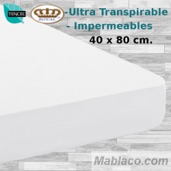 Protector Colchón Tencel Impermeable 40x80 cm ROYAL para Coche, Cuco y Capazo