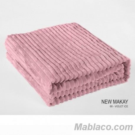 Manta Plaid New Makay reverso Borreguillo Sherpa Violet Ice