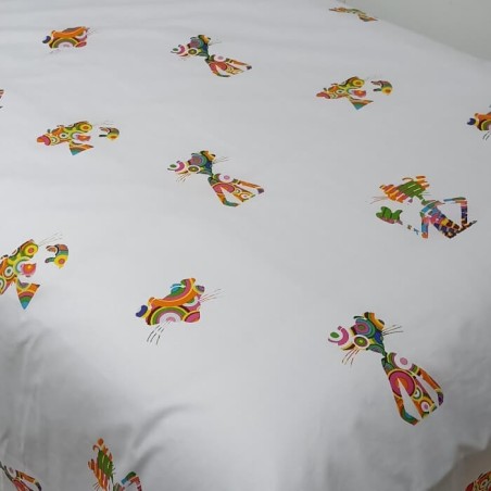 Detalle del estampado Funda Nórdica Pink Panther Pantera Rosa