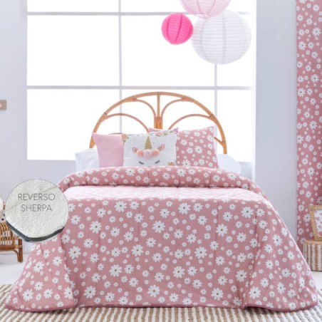 Edredón Comforter Margarita reverso Borreguillo Sherpa