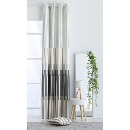 Cortina Alava Gris confecionadas con ollaos