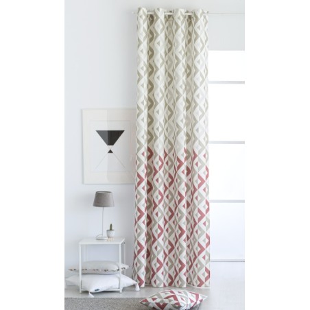 Cortina Murcia Rosa confecionadas con ollaos