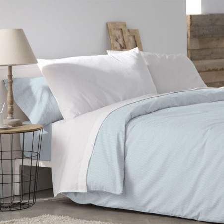 Funda Nórdica de Invierno Franela de Algodón Carla Aguamarina