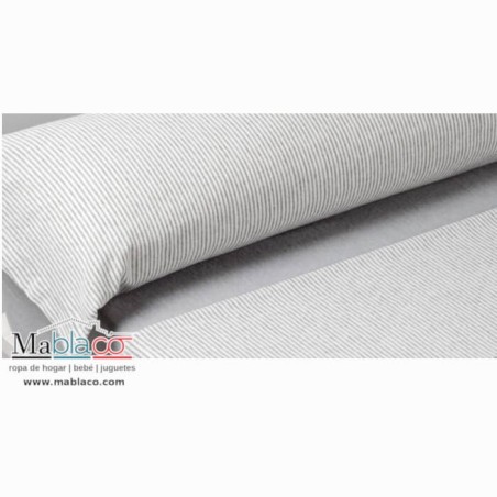 Detalle Funda Nórdica de Invierno Franela de Algodón Carla Gris 