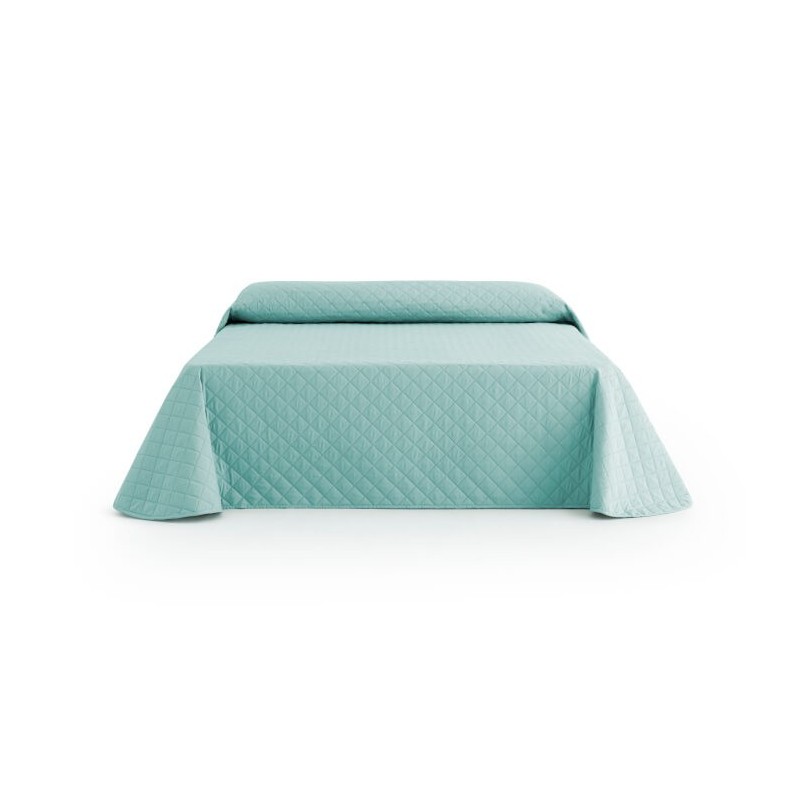 Colcha Bouti Reversible Liso Bed Cover Belmarti Aguamarina-Marfil Colcha Bouti Reversible Liso Bed Cover Belmarti Aguamarina-Marfil