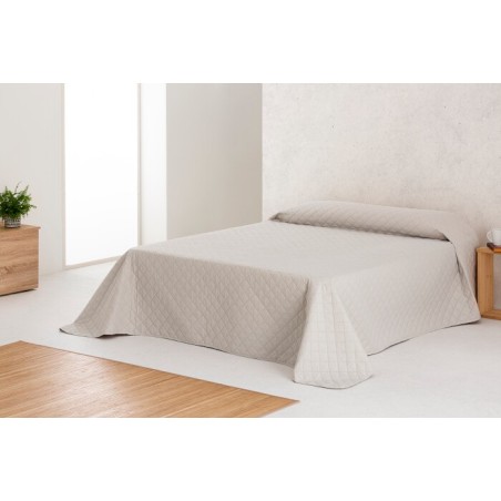 Colcha Bouti Reversible Liso Bed Cover Belmarti Marfil-Beige