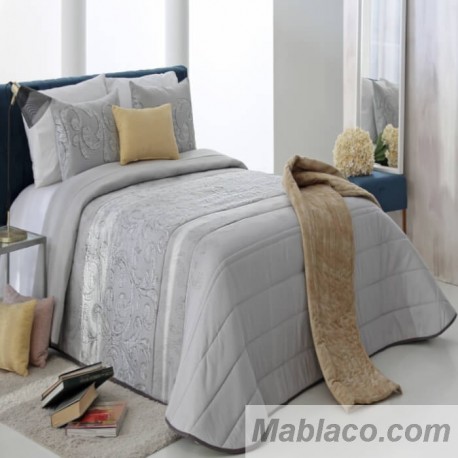 Edredón Comforter Jacquard Garen Gris Reig Marti