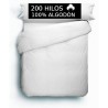 Funda Nórdica 100% Algodón 200 hilos Blanca Lisa Royal 1 pieza