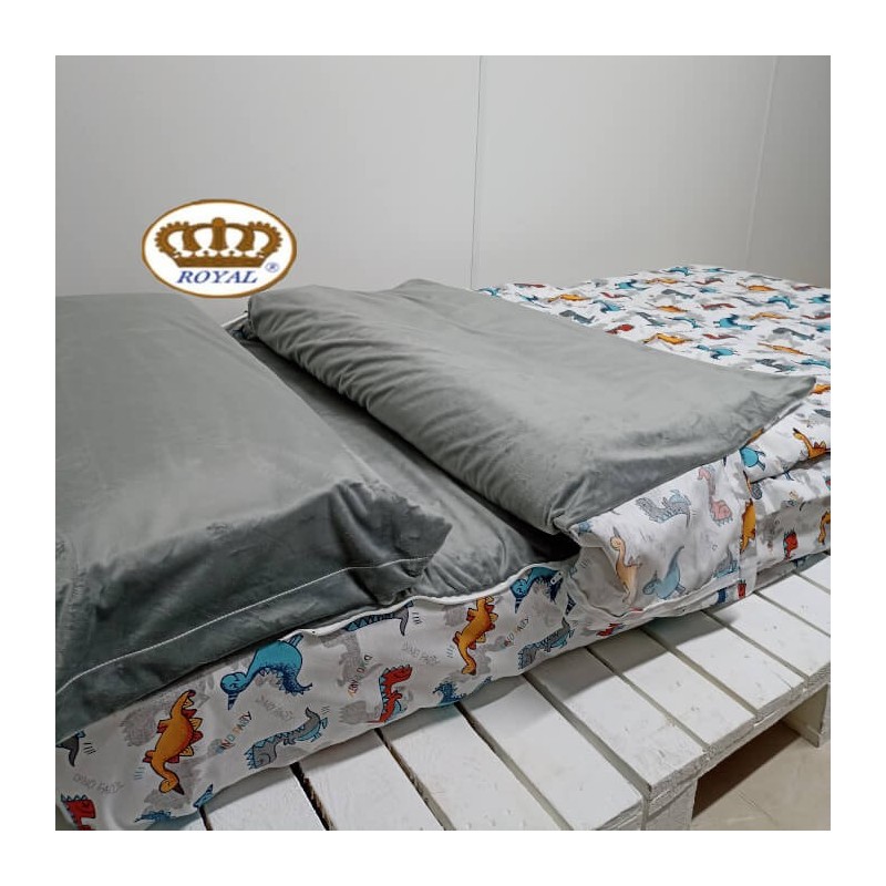 Saco Nórdico Invierno Coralina Infantil Dinosaruios Royal con