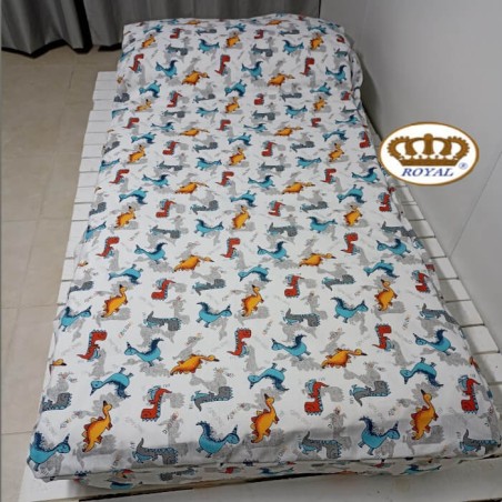 Saco Nórdico Dinosaurios Con Cremallera Royal Infantil