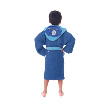 Albornoz Infantil Police Algodón con Capucha