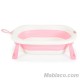 Bañera Plegable Bebé con termómetro Terra rosa abierta