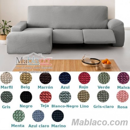 Chaise Longue Relax Bali Brazo Corto izquierdo Gris