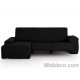 Funda Chaise Longue Relax Milan Brazo Corto Negro