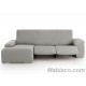 Funda Chaise Longue Relax Milan Brazo Corto Gris claro