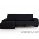 Chaise Longue Relax Milos Brazo Corto izquierdo Negro