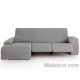 Chaise Longue Relax Milos Brazo Corto izquierdo Blanco - Negro