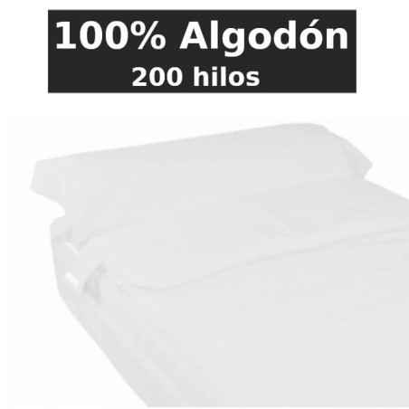 Saco Nórdico 100% Algodón Blanco 200 hilos Con Cremallera Royal