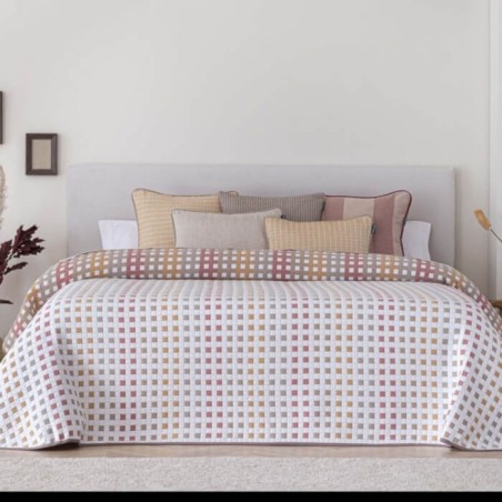 Colcha Jacquard Reversible Cox Beige