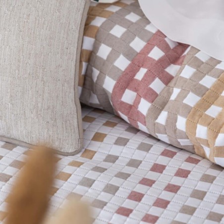 Colcha Jacquard Reversible Cox Beige