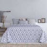 Colcha Jacquard Reversible Zenia Azul